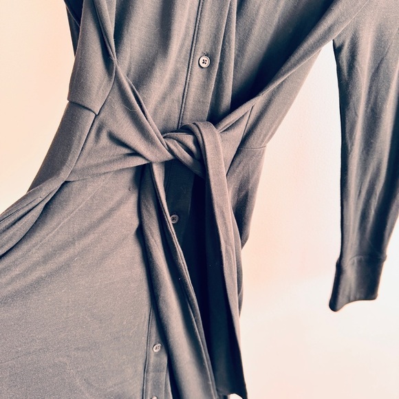 Jason Wu Dress size XXS Black Long Sleeve Button Up - Picture 2 of 5